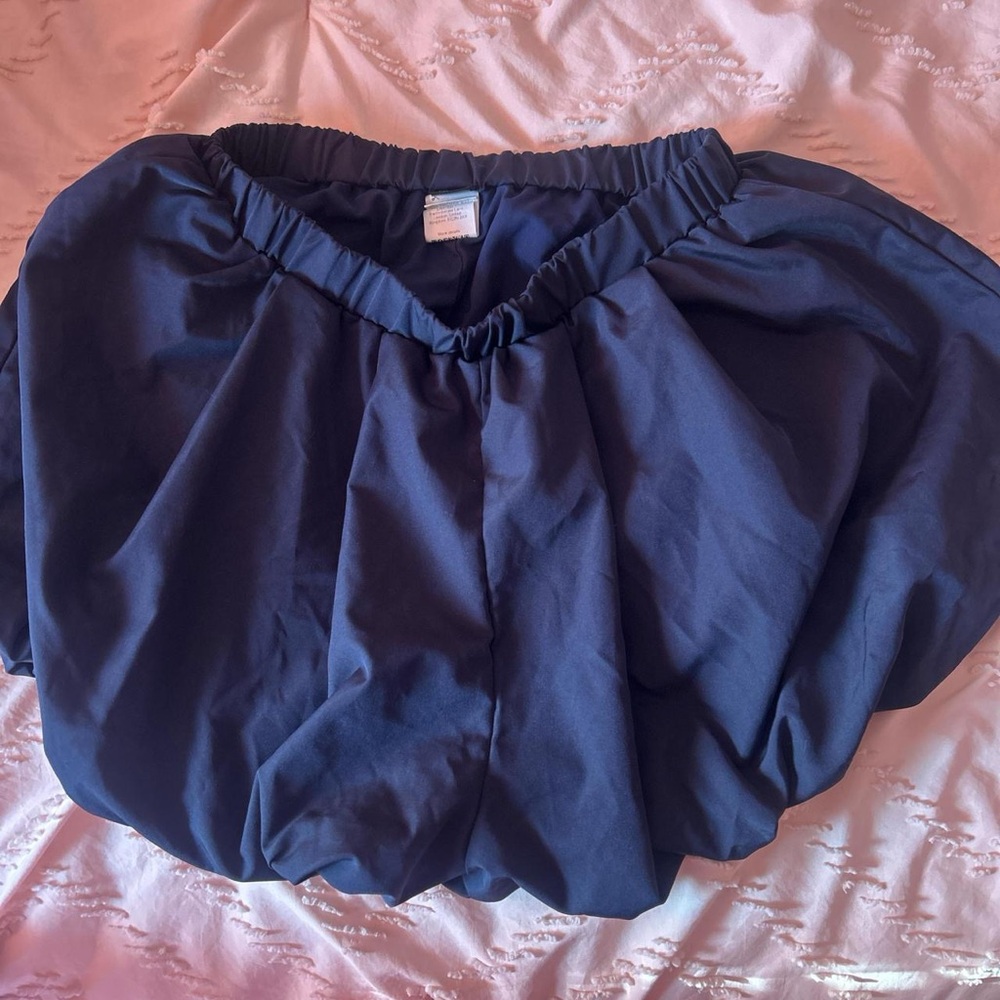 Navy Blue Blossom Shorts